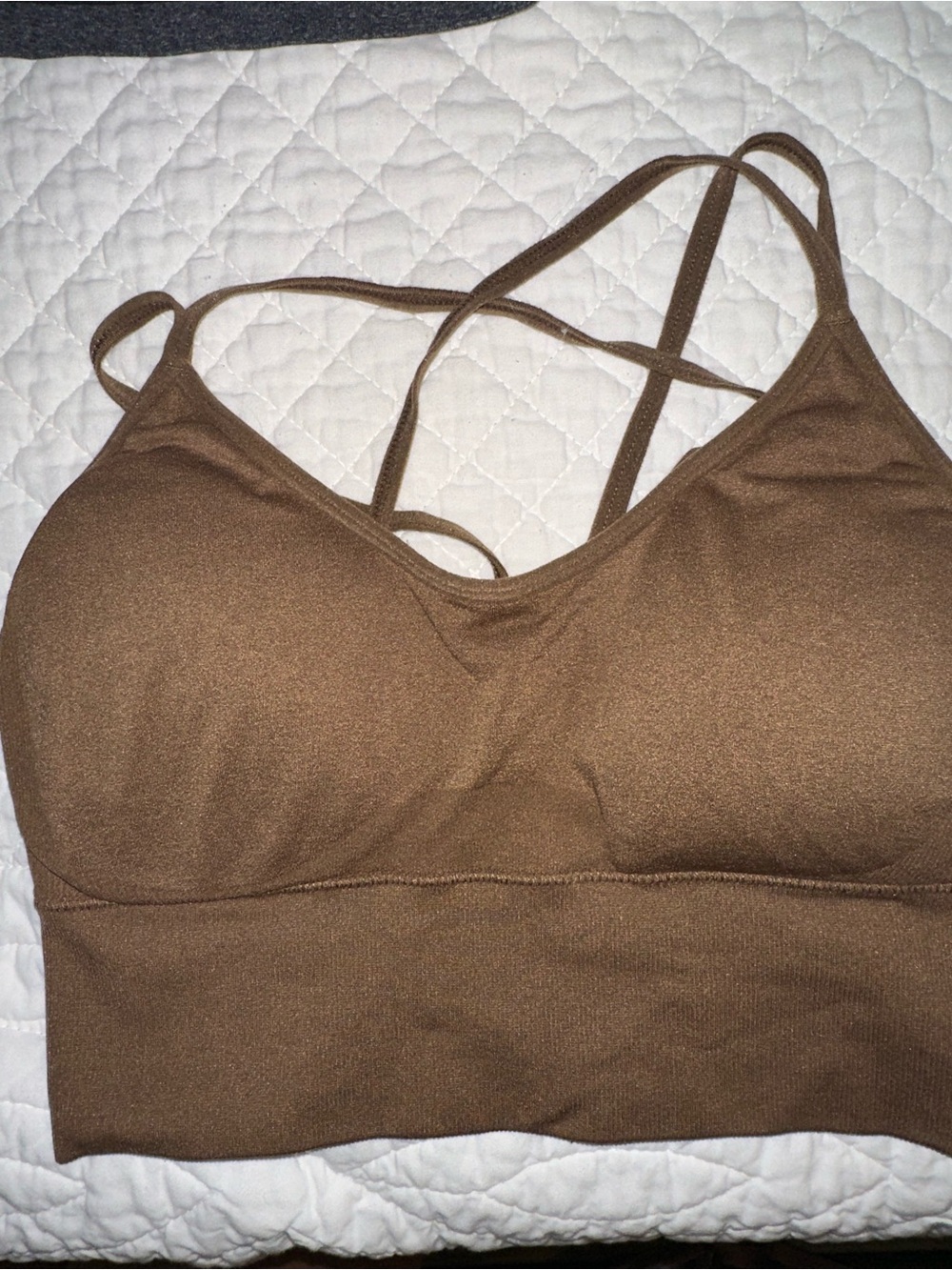 NVGTN Mocha Flourish Seamless Bra
